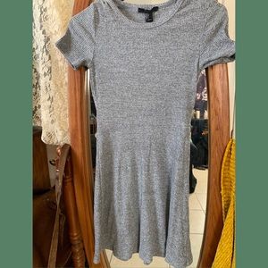 Grey Knit Mini Dress